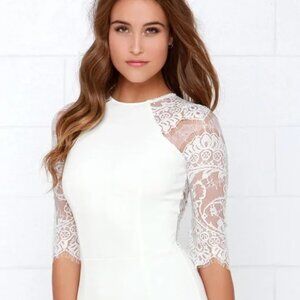 BB Dakota Princeton Lace Dress – Ivory – Size Small – EUC